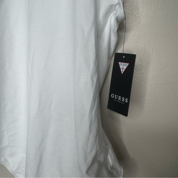 Guess White Sleeveless Cut Out Bodysuit - Picture 7 of 10